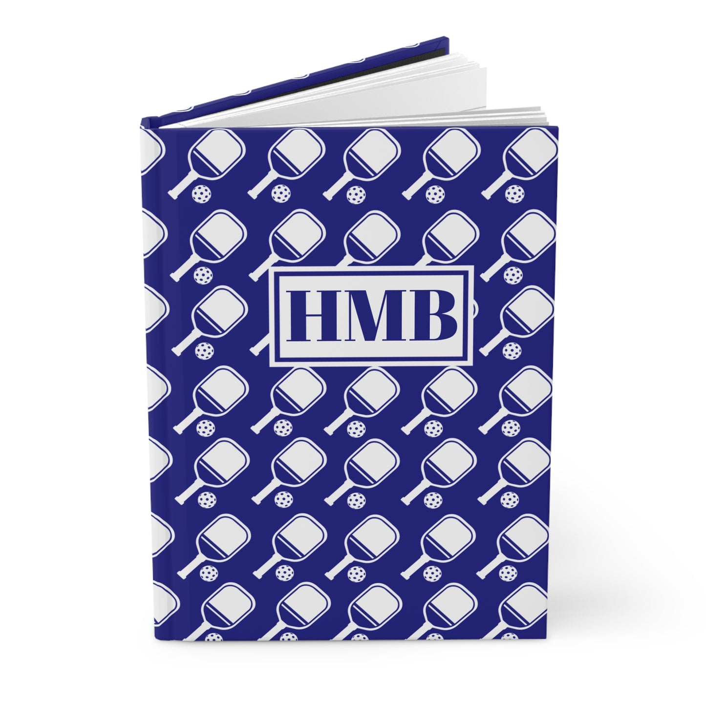 Monogram Pickleball Paddle Hardcover Journal