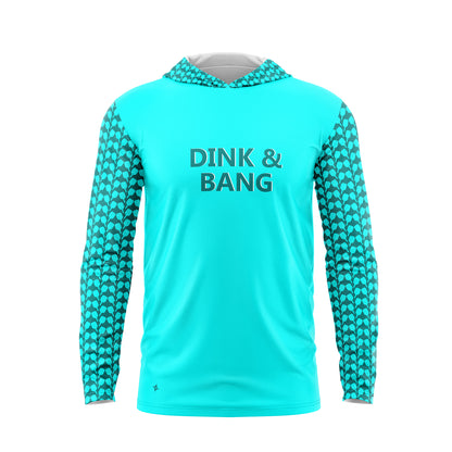 DINK & BANG Performance Hoodie in Sky Blue