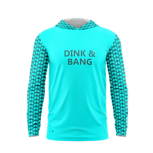 DINK & BANG Performance Hoodie in Sky Blue